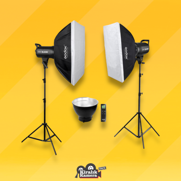 Kiralık Godox SL-60W LED Video Işığı 2'li Kit (60x90) - Kiralik